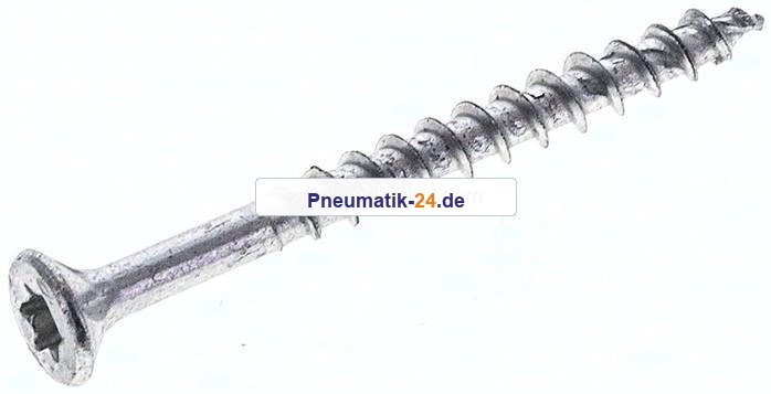 Spanplatten-Senkkopfschraube, TORX, 3,5x40, Stahl verzinkt, weiß