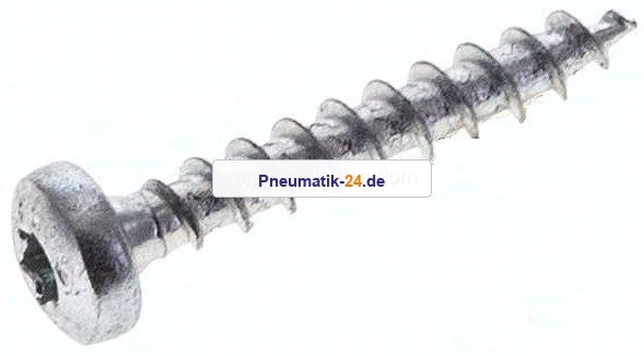 Spanplatten-Halbrundkopfschraube, TORX, 3,0x20, Stahl verz.
