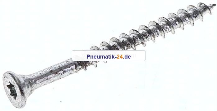 Spanplatten-Senkkopfschraube, TORX, 3,0x35, Stahl verzinkt, weiß
