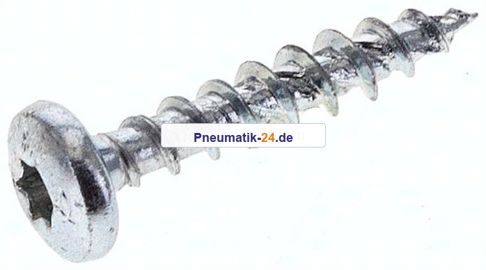 Spanplatten-Halbrundkopfschraube, TORX, 4,5x25, Stahl verz.