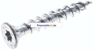Spanplatten-Senkkopfschraube, TORX, 4,5x30, Stahl verzinkt, weiß