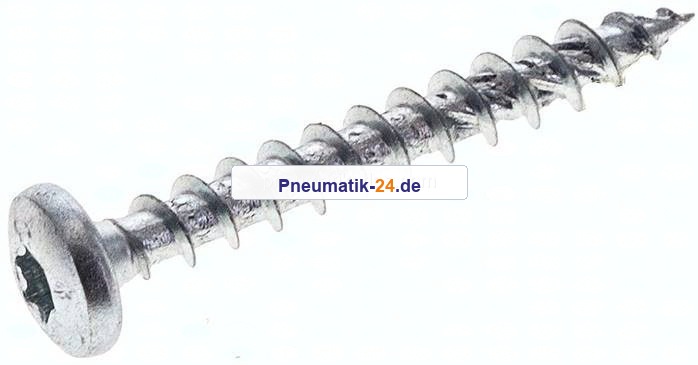 Spanplatten-Halbrundkopfschraube, TORX, 4,5x35, Stahl verz.