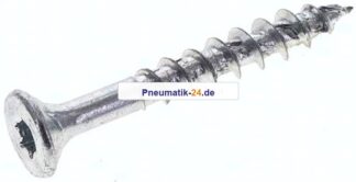 Spanplatten-Senkkopfschraube, TORX, 4,5x35, Stahl verzinkt, weiß