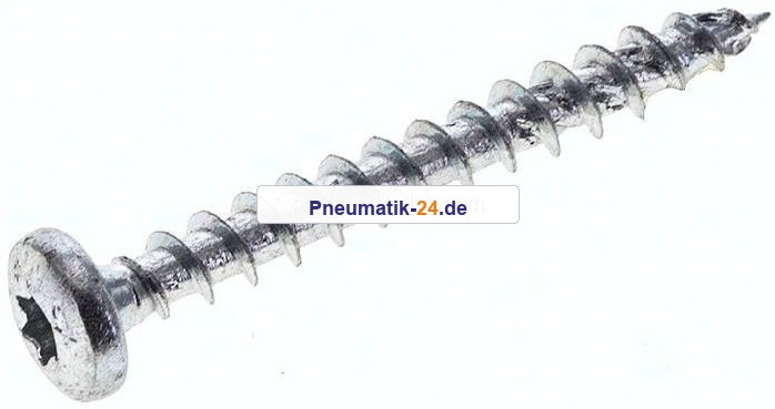 Spanplatten-Halbrundkopfschraube, TORX, 4,5x40, Stahl verz.