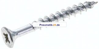 Spanplatten-Senkkopfschraube, Pozidriv, 4,5x40, Stahl verz.
