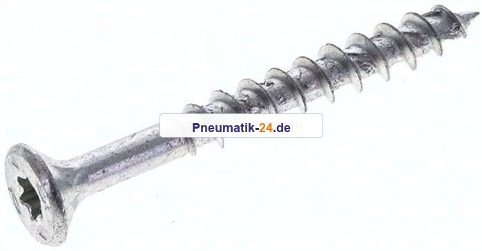 Spanplatten-Senkkopfschraube, TORX, 4,5x40, Stahl verzinkt, weiß
