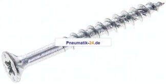 Spanplatten-Senkkopfschraube, Pozidriv, 4,5x45, Stahl verz.