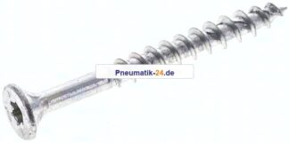 Spanplatten-Senkkopfschraube, TORX, 4,5x45, Stahl verzinkt, weiß