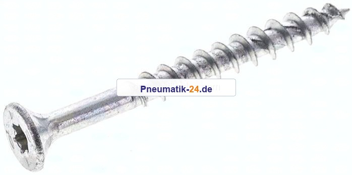 Spanplatten-Senkkopfschraube, TORX, 4,5x45, Stahl verzinkt, weiß
