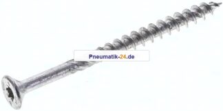 Spanplatten-Senkkopfschraube, TORX, 4,5x60, Stahl verzinkt, weiß