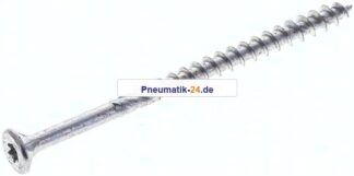 Spanplatten-Senkkopfschraube, TORX, 4,5x70, Stahl verzinkt, weiß