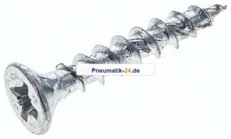 Spanplatten-Senkkopfschraube, Pozidriv, 4,0x25, Stahl verz.