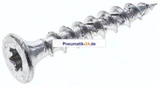 Spanplatten-Senkkopfschraube, TORX, 4,0x25, Stahl verzinkt, weiß