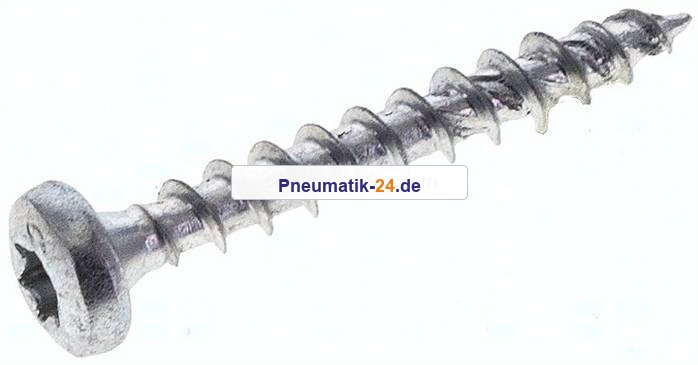 Spanplatten-Halbrundkopfschraube, TORX, 4,0x30, Stahl verz.