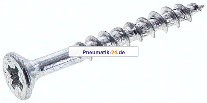 Spanplatten-Senkkopfschraube, Pozidriv, 4,0x35, Stahl verz.