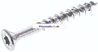 Spanplatten-Senkkopfschraube, TORX, 4,0x35, Stahl verzinkt, weiß