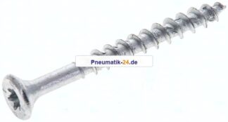 Spanplatten-Senkkopfschraube, TORX, 4,0x40, Stahl verzinkt, weiß