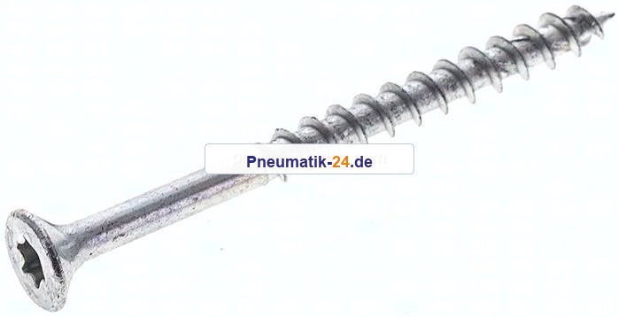 Spanplatten-Senkkopfschraube, TORX, 4,0x50, Stahl verzinkt, weiß