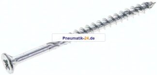 Spanplatten-Senkkopfschraube, Pozidriv, 4,0x60, Stahl verz.