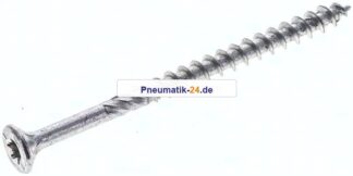 Spanplatten-Senkkopfschraube, TORX, 4,0x60, Stahl verzinkt, weiß