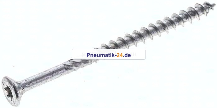 Spanplatten-Senkkopfschraube, TORX, 4,0x60, Stahl verzinkt, weiß