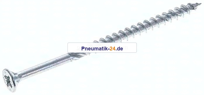 Spanplatten-Senkkopfschraube, Pozidriv, 4,0x70, Stahl verz.