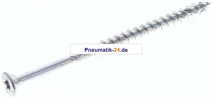 Spanplatten-Senkkopfschraube, TORX, 4,0x70, Stahl verzinkt, weiß