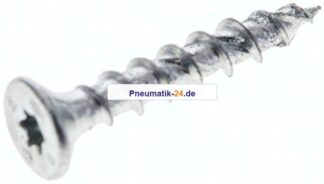 Spanplatten-Senkkopfschraube, TORX, 5,0x30, Stahl verzinkt, weiß