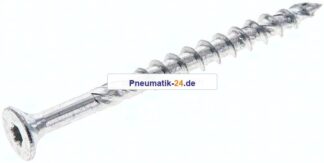Spanplatten-Senkkopfschraube, TORX, 5,0x60, Stahl verzinkt, weiß