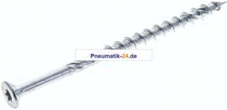 Spanplatten-Senkkopfschraube, TORX, 6,0x100, Stahl verzinkt, weiß