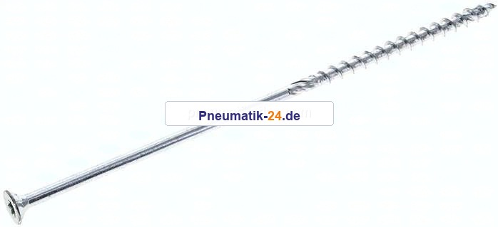 Spanplatten-Senkkopfschraube, TORX, 6,0x180, Stahl verzinkt, weiß