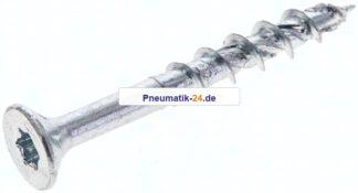 Spanplatten-Senkkopfschraube, TORX, 6,0x50, Stahl verzinkt, weiß