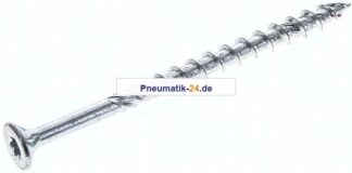 Spanplatten-Senkkopfschraube, TORX, 6,0x90, Stahl verzinkt, weiß