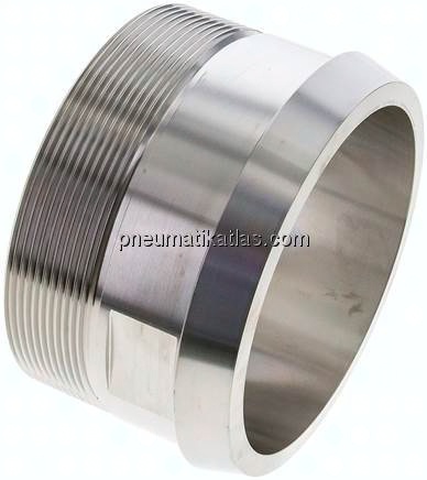 Kegelstutzen (Milchgewinde) 121mm Kegel-G 4", 1.4404