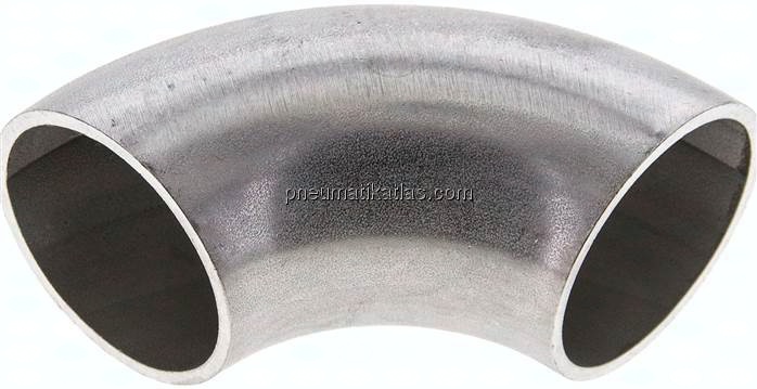 Rohrbogen Typ3, 38,0x2,0mm, 1.4571, geschweißt, EN 10253 Typ A (DIN 2605)