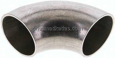 Rohrbogen Typ3, 42,4x2,0mm, 1.4571, geschweißt, EN 10253 Typ A (DIN 2605)