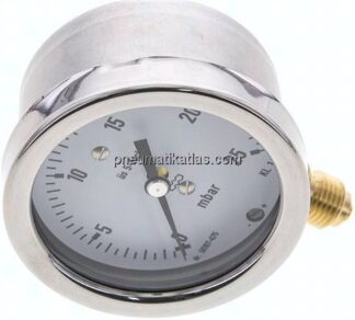 Manometer senkrecht 63mm, 0 - 25 mbar, G 1/4"