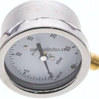 Manometer senkrecht 63mm, 0 - 25 mbar, G 1/4"