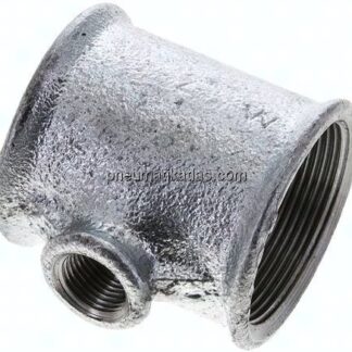 T-Stück Rp 2"-Rp 1/2"-Rp 2" (IG), Temperguss verzinkt
