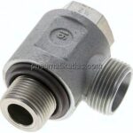 Winkel-Schwenkverschraubung G 3/4"-20 S (M30x2), ohne Mutter & Schneidring, Stahl verzinkt