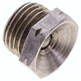 Gerader Trichterschmiernippel, G 1/8", 1.4305