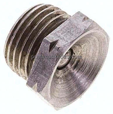 Gerader Trichterschmiernippel, G 1/8", 1.4305