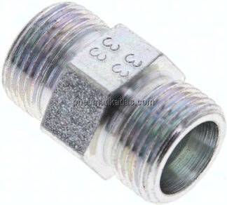 Gerade Schneidringverschraubung 12 S (M20x1,5), ohne Mutter & Schneidring, Stahl verzinkt