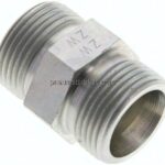 Gerade Schneidringverschraubung 20 S (M30x2), ohne Mutter & Schneidring, Stahl verzinkt