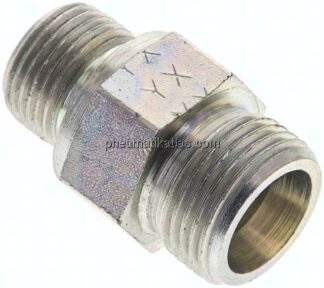 Gerade Schneidringverschr. G 3/8"-12 S (M20x1,5), ohne Mutter & Schneidring, Stahl verzinkt