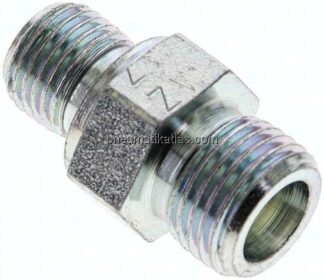 Gerade Schneidringverschr. G 1/4"-8 S (M16x1,5), ohne Mutter & Schneidring, Stahl verzinkt