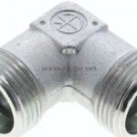Winkel-Schneidringverschraubung 20 S (M30x2), ohne Mutter & Schneidring, Stahl verzinkt