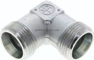 Winkel-Schneidringverschraubung 20 S (M30x2), ohne Mutter & Schneidring, Stahl verzinkt