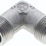 Winkel-Schneidringverschraubung 12 S (M20x1,5), ohne Mutter & Schneidring, Stahl verzinkt