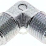 Winkel-Schneidringverschraubung 8 S (M16x1,5), ohne Mutter & Schneidring, Stahl verzinkt
